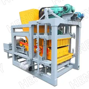 Good Cost Performance QT4-25 Semi Automatic Concrete Block making Machine Tiles Production Line