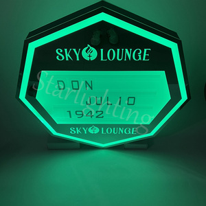 Fornecedor ODM, Placa de Mensagem LED Personalizada com Logo <span class=keywords><strong>DIY</strong></span>, Letras em Hexágono Prata RGB, Decoração para Bar e Festa - Product Image 2