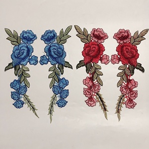 Tessuto di alta qualità ricamato <span class=keywords><strong>motivi</strong></span> di <span class=keywords><strong>pizzo</strong></span> floreale Applique LT20399 - Product Image 4