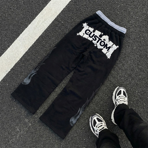 <span class=keywords><strong>Pantaloni</strong></span> Cargo Unisex <span class=keywords><strong>di</strong></span> Alta Qualità Personalizzati, <span class=keywords><strong>Pantaloni</strong></span> Sportivi Larghi con Bottoni, Joggers da Palestra <span class=keywords><strong>per</strong></span> Uomo - Product Image 2