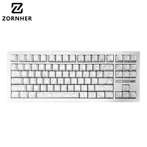 <span class=keywords><strong>Clavier</strong></span> mécanique <span class=keywords><strong>silencieux</strong></span> Zornher ZH870, design élégant, toile d'araignée blanche, RGB, <span class=keywords><strong>clavier</strong></span> de jeu sans fil tri-mode pour les joueurs modernes - Product Image 1