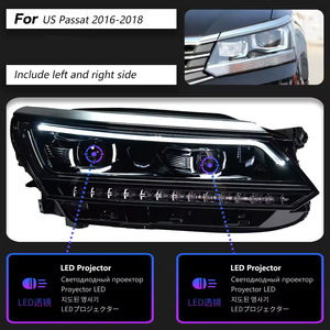 Fari LED Premium per Volkswagen <span class=keywords><strong>Passat</strong></span> 2016 <span class=keywords><strong>2017</strong></span> 2018 2019, Luci Anteriori Bianche Brillanti con Occhi d'Angelo DRL - Product Image 5