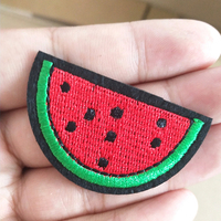 Accessoires de décoration DIY tendance, broderie personnalisée, motifs fleurs roses, fruits, cœur, patch thermocollant à dos adhésif pour vêtements