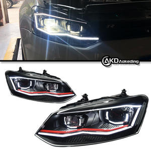 09-18 Volkswagen POLO Golf GTI ไฟหน้าประกอบกับเลนส์ LED ดัดแปลงไฟเปลี่ยนสัญญาณน้ำในเวลากลางวัน - Product Image 4
