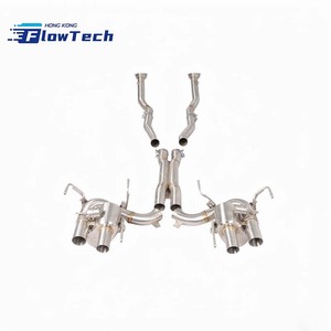 Système d'échappement complet à soupapes avec tube en X pour Ferrari F12 Berlinetta 6.3L V12 en acier inoxydable T304, embouts quadruples, 2012-2017 - Product Image 3