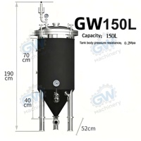 2026 GW Équipement de brassage de bière à domicile avec système de refroidissement 30L 50L 70L, Kit de brassage maison, Kit de démarrage pour brasseurs, Système avancé, Installation de brassage tout-grain