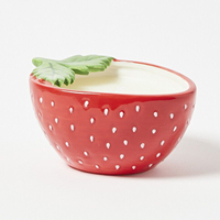 Bougie parfumée en céramique personnalisée en petite quantité, forme de fruit, citron, fraise, été, bord de mer, usine
