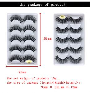Nouveau produit et cils imperméables, 5 paires de faux cils bon marché pour le maquillage - Product Image 4