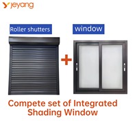 Système de volets roulants en alliage d'aluminium pour fenêtres, design moderne, sécurité et protection contre le vent