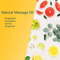 Huile de massage corporelle végétalienne anti-âge au gingembre, huile amincissante chaude anti-cellulite 240ml, qualité thérapeutique, parfum naturel aux herbes