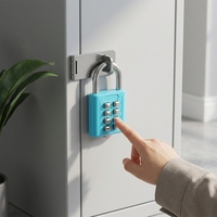 YH9034 Cadenas à combinaison à 10 chiffres avec bouton poussoir et cadenas à mot de passe à 5 chiffres à bouton aveugle