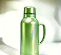 Pigment en paillettes d'aluminium métallique vert herbe holographique prismatique pour revêtement par pulvérisation de gobelets isothermes en acier inoxydable