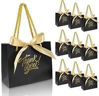 Sacs en papier biodégradables et recyclables pour petits emballages, sacs cadeaux de remerciement pour mariage, bijoux, sacs de luxe avec logo