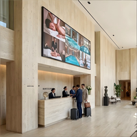 Écran LED à pas fin P1.25 P1.53 pour intérieur, affichage mural Full HD pour salle de réunion, salle de conférence