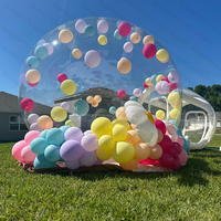 Ballons de fête pour enfants, maison amusante, géant, Transparent, gonflable, cristal, Igloo, dôme, bulle, tente, Transparent, gonflable, maison