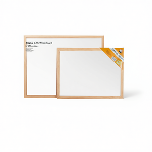 Tableau blanc 40x60 cm avec cadre en bois pour le bureau et la maison - Product Image 2