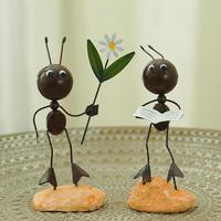 Statuette de coccinelle féerique créative, figurine décorative pour chambre, bureau, clôture extérieure, pelouse, jardin