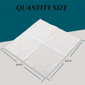 Serviettes en papier personnalisées 2 plis blanches pour boissons, serviettes de table pour restaurant, événement, bar, mariage, fête - Product Image 2