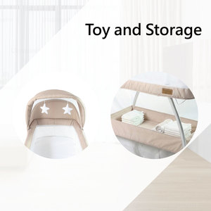 Nueva Cuna de Madera para Bebé con Deslizamiento Automático, Cuna Eléctrica Plegable con Deslizamiento Automático - Product Image 2