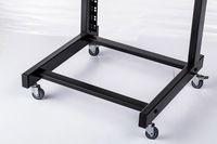 Support de serveur ouvert avec roues, 800mm, en aluminium, pour ordinateur internet, 20u, 19 pouces