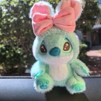 Porte-clés en peluche Stitch mignon, motif nœud d'ange interstellaire transfrontalier, pendentif de sac, figurine décorative, petit cadeau