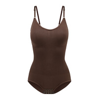 Body gainant amincissant pour femme, sculpteur de taille et de fessiers, sans couture, à compression fine