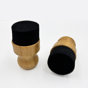 Planche à découper avec manche en bois et bambou pour bloc de <span class=keywords><strong>boucher</strong></span> Brosse à huile Brosse éponge de nettoyage Peinture à l'huile avec logo personnalisé - Product Image 4