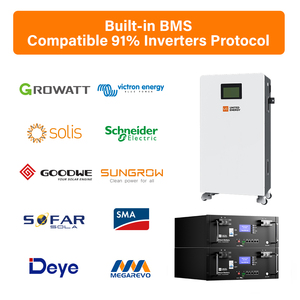 Sistema de Energía Solar Híbrido de 8/10/20kW para Uso Doméstico, Monofásico/Trifásico, 230V, con Batería LiFePO4 de Bajo Voltaje de 51.2V, Kit Completo - Product Image 3