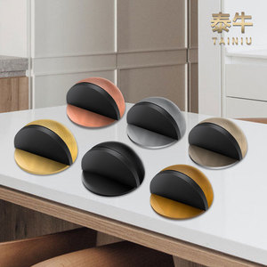 Butée de porte Tainiu en acier inoxydable 304, semi-circulaire, fixation murale, design minimaliste, plusieurs couleurs disponibles - Product Image 2
