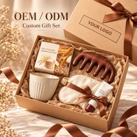 Coffret Cadeau Promotionnel d'Entreprise Personnalisé : Masque Oculaire en Papier Durable, Peigne de Massage, Mug de Voyage, Panier de Relaxation – Fournisseur en Gros avec Impression UV