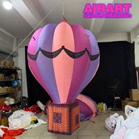 Ballon à air chaud gonflable en gros, ballon à air chaud gonflable suspendu au plafond pour centre commercial, atrium, festival, événement, ballon gonflable