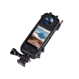 <span class=keywords><strong>Cage</strong></span> en plastique PC pour Insta360 X4, double support griffe froide + trou de vis 1/4, accessoire léger et extensible pour caméra d'action - Product Image 4