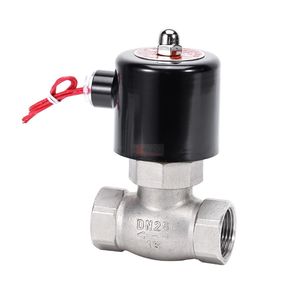 YOULI ZQDF из нержавеющей стали 304 316 латунный паровой высокотемпературный AC220V DC24V газовый прямой резьбовой электромагнитный клапан - Product Image 1