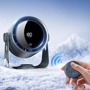 Ventilateur de circulation d'air rechargeable - Moteur sans balais USB avec télécommande pour la maison, le bureau, le camping, la voiture - Product Image 5