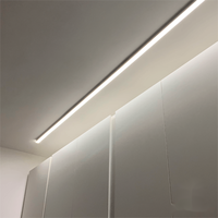 Système d'éclairage linéaire à lattes 120 cm 240 cm 4FT 8FT, projecteur connectable, 5000K 277V, luminaires suspendus LED lumineux