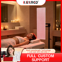 Panneau de luminothérapie LED infrarouge proche ILUXRED grand format pour usage commercial, lampe de sauna et de gym 3000W avec support