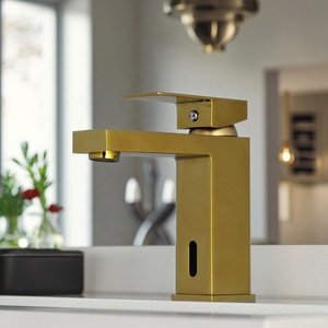 Phòng tắm tự động hồng ngoại cảm ứng touchless boong núi lưu vực Bronze Antique Brass cảm biến vòi tap - Product Image 1