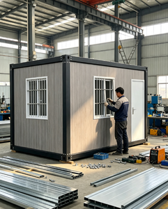 Maison préfabriquée modulaire imitation brique - Économe en énergie et étanche, personnalisable pour garde-bouillon, dortoir et entrepôt - Product Image 4