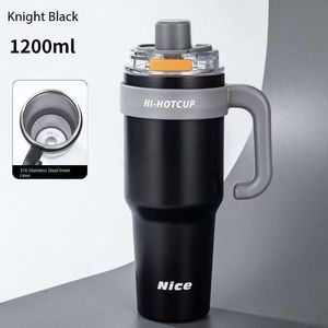 Bottiglia d'Acqua Isolata di Lusso in Acciaio Inox 316, 1200ml, Grande Capacità, Tumbler per Ghiaccio, Tazza da Auto, per Esterni, Logo Personalizzabile - Product Image 3