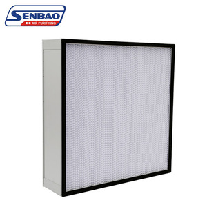 Customized Deep Pleated Fiber Glass HEPA H14 Box Filter H13 Paper <strong>Partition</strong> For HVAC Ventilation System - Product Image 2