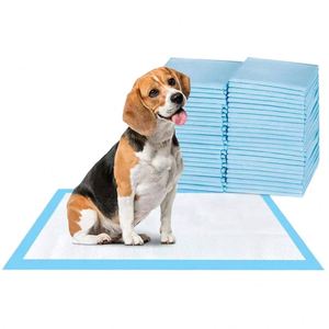 Vente en gros de coussinets pour animaux de compagnie jetables extra larges, super absorbants, anti-fuites, en fibres de coton, écologiques, pour l'apprentissage de la propreté des chiots et l'extérieur - Product Image 1