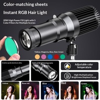 Kit de projecteur optique professionnel avec monture Bowens - avec 5 filtres de couleur et 35 gobos pour la photographie de portrait en studio