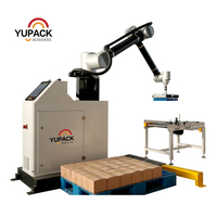 Machine à emballer de palette de robot d'opération facile rentable élevée combinaison de machine d'emballage de palette pour la boîte de cas de cartons