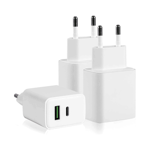 <span class=keywords><strong>Chargeur</strong></span> de bureau à charge rapide <span class=keywords><strong>USBC</strong></span> 20W 2 ports Type C avec certification CE FCC pour iPhone pour <span class=keywords><strong>Samsung</strong></span> pour Huawei pour Xiaomi - Product Image 1