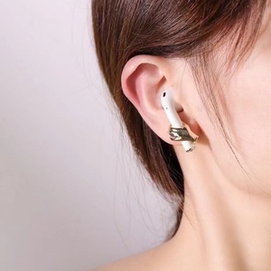 Pendientes de botón antipérdida para auriculares, chapados en oro, soporte para Airpods, joyería de moda para Airpods - Product Image 3