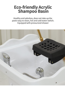 Sandalyeler saç Spa yatak kase fiyat ve masajlı saç yıkama koltuğu ile su sirkülasyonu elektrikli yıkama masajlı saç yıkama koltuğu - Product Image 6