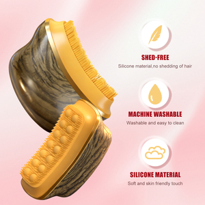 ชุดแปรงนวดหน้าแบบแบน Kinwong สำหรับนวดระบบน้ำเหลือง พร้อมด้ามจับ ABS สำหรับนวดรอบดวงตา ลำคอ และร่างกาย ใช้สำหรับทารองพื้น - Product Image 3