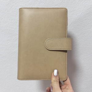 공장 출하 준비 밝은 색상 내구성 마카롱 A6 럭셔리 플래너 노트북 사용자 정의 Pu 가죽 바인더 노트북 - Product Image 6