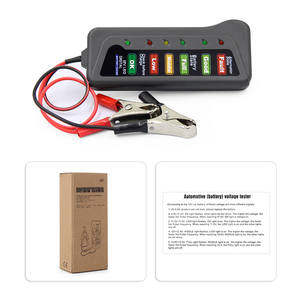 Draagbare 12V Auto Digitale Batterij <span class=keywords><strong>Tester</strong></span> Dynamo 6 <span class=keywords><strong>Led</strong></span> Licht Voor Auto En Motorfiets Batterij <span class=keywords><strong>Tester</strong></span> - Product Image 6