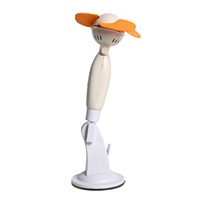 Ventilateur portable rechargeable 2000 mAh avec 3 vitesses, tête rotative, flux d'air puissant pour usage domestique, câble de charge inclus